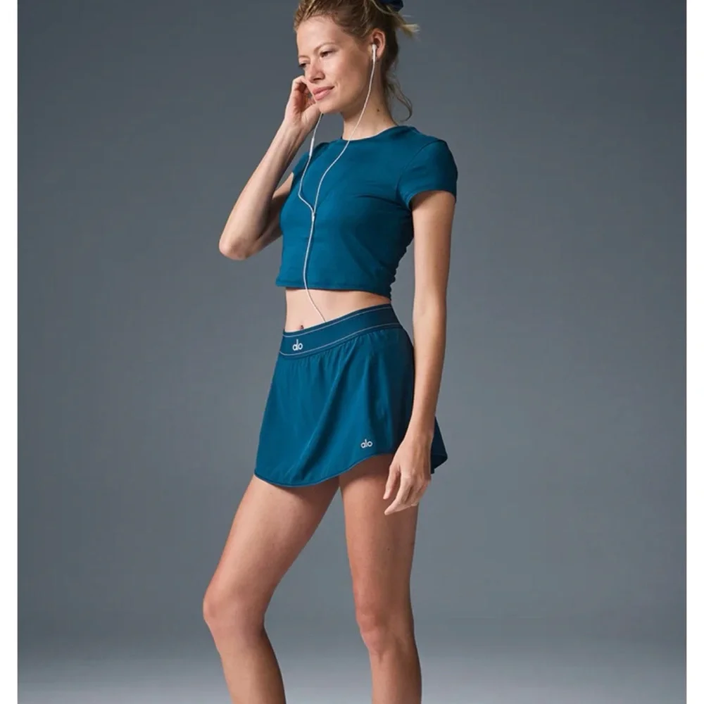 Alo Match Point Tennis Skirt NWT Eclipse Blue